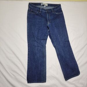 Vintage GAP 8 ANKLE SHORT BOOT CUT BLUE DENIM  JEANS Petite